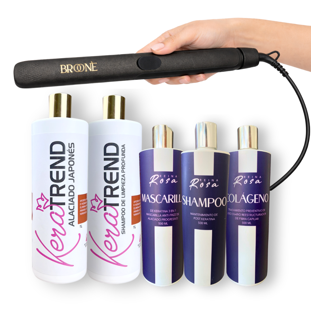 Kit Alaciado Japonés + Cuidado Posterior + Plancha Brooné